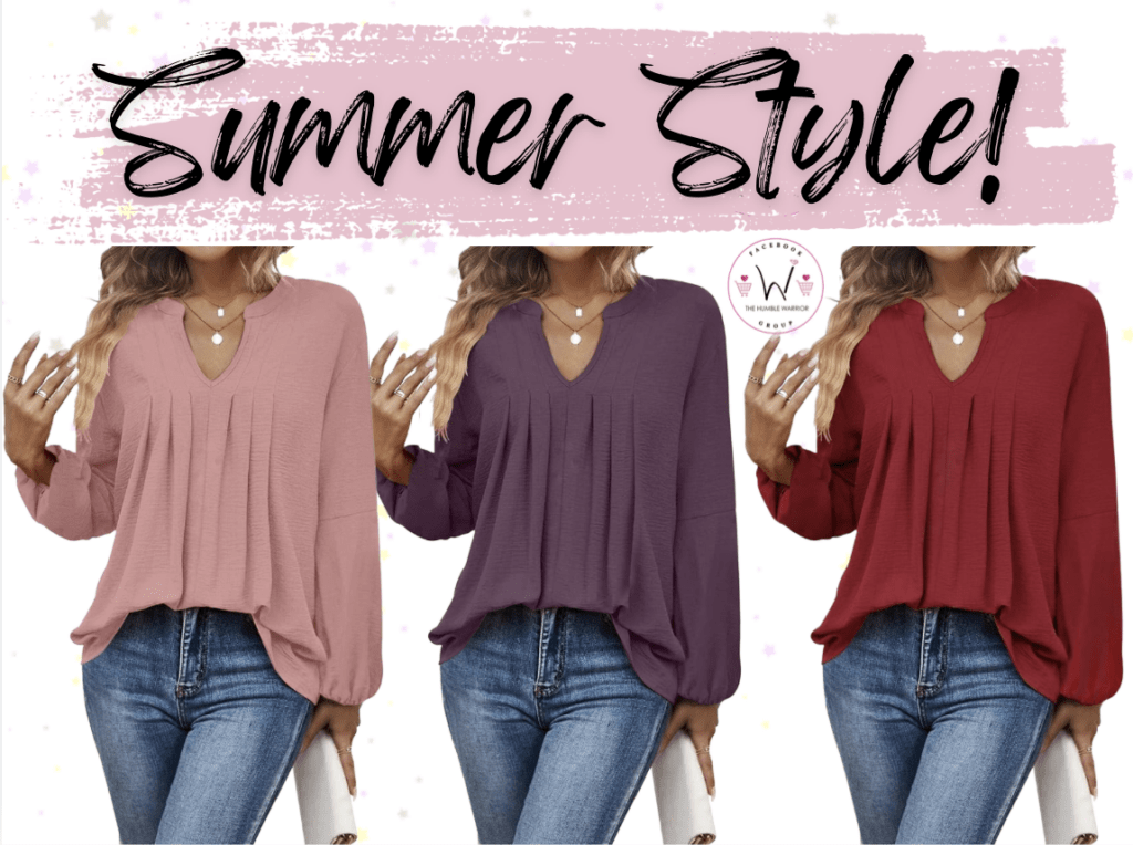 SHEWIN Pleated Top!